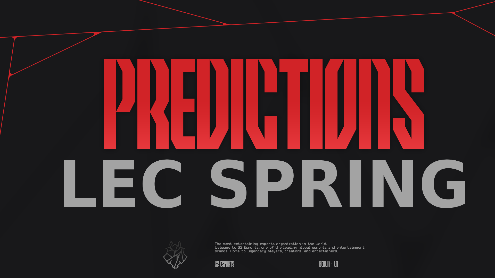 LEC Spring Split Predictions